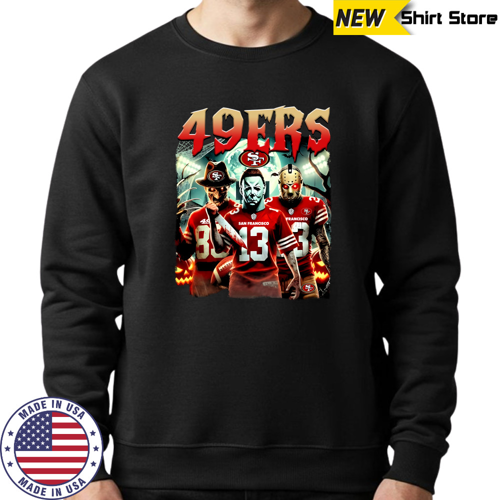 San Francisco 49Ers Halloween Horror Characters T-Shirts Sweatshirt