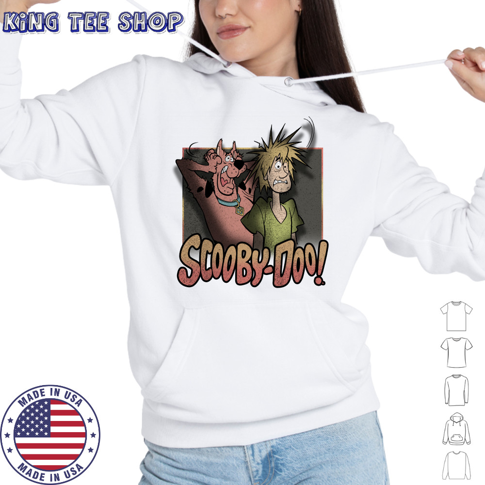 Scared Shaggy & Scooby Vintage Fright Poster Scooby Doo shirt Hoodie