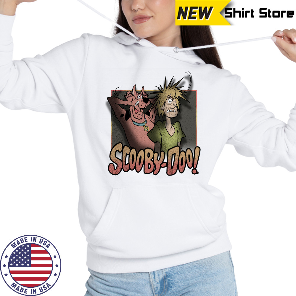 Scared Shaggy & Scooby Vintage Fright Poster Scooby Doo shirt Hoodie