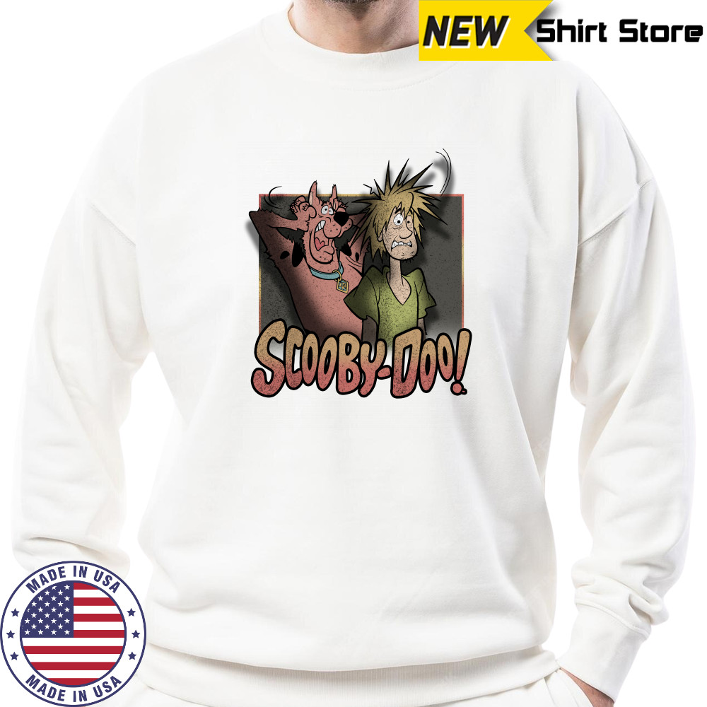 Scared Shaggy & Scooby Vintage Fright Poster Scooby Doo shirt Sweatshirt