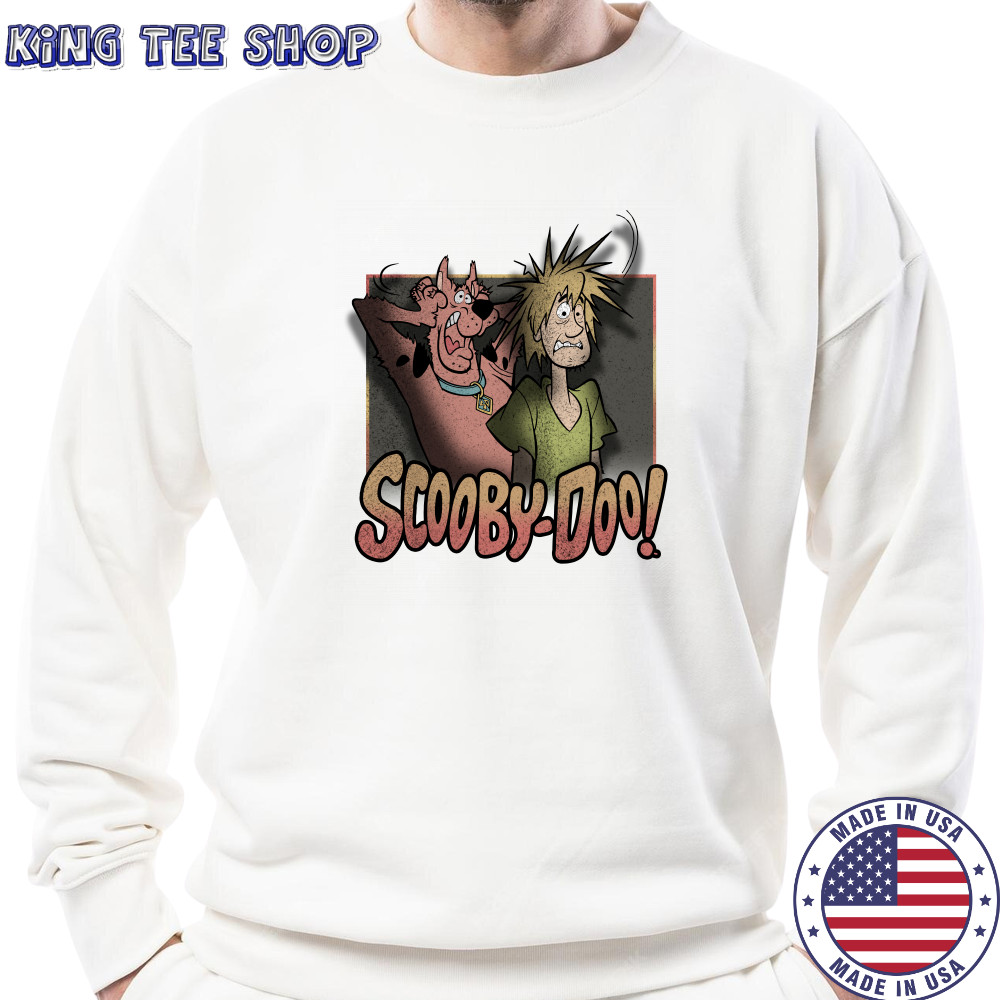 Scared Shaggy & Scooby Vintage Fright Poster Scooby Doo shirt Sweatshirt