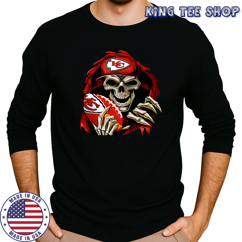 Skeleton rugby kansas city shirt Long Sleeved