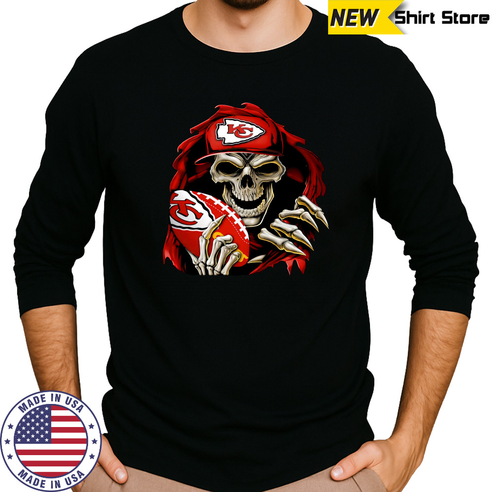 Skeleton rugby kansas city shirt Long Sleeved