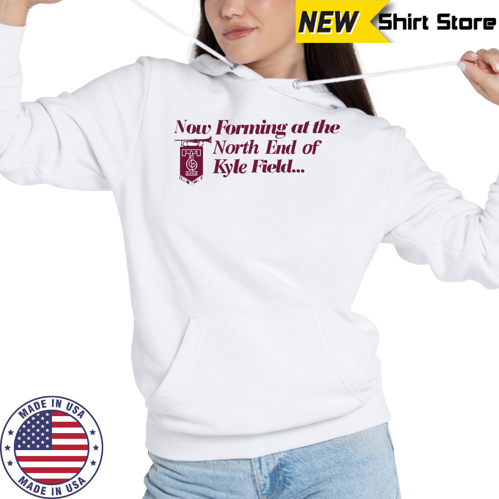 Texas A&M University Band Forming At The North End Shirt Hoodie