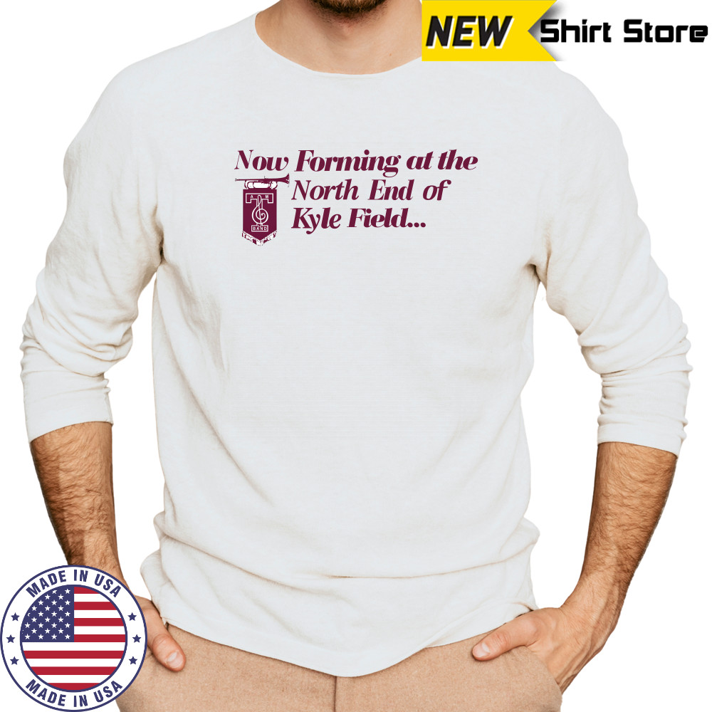 Texas A&M University Band Forming At The North End Shirt Long Sleeved
