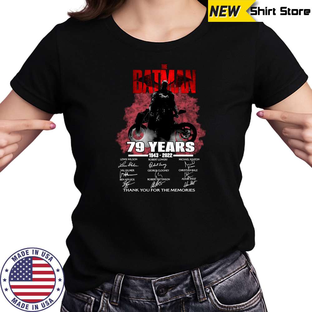 The batman 79 years 1943 2022 thank you for the memories shirts Women's T-shirt