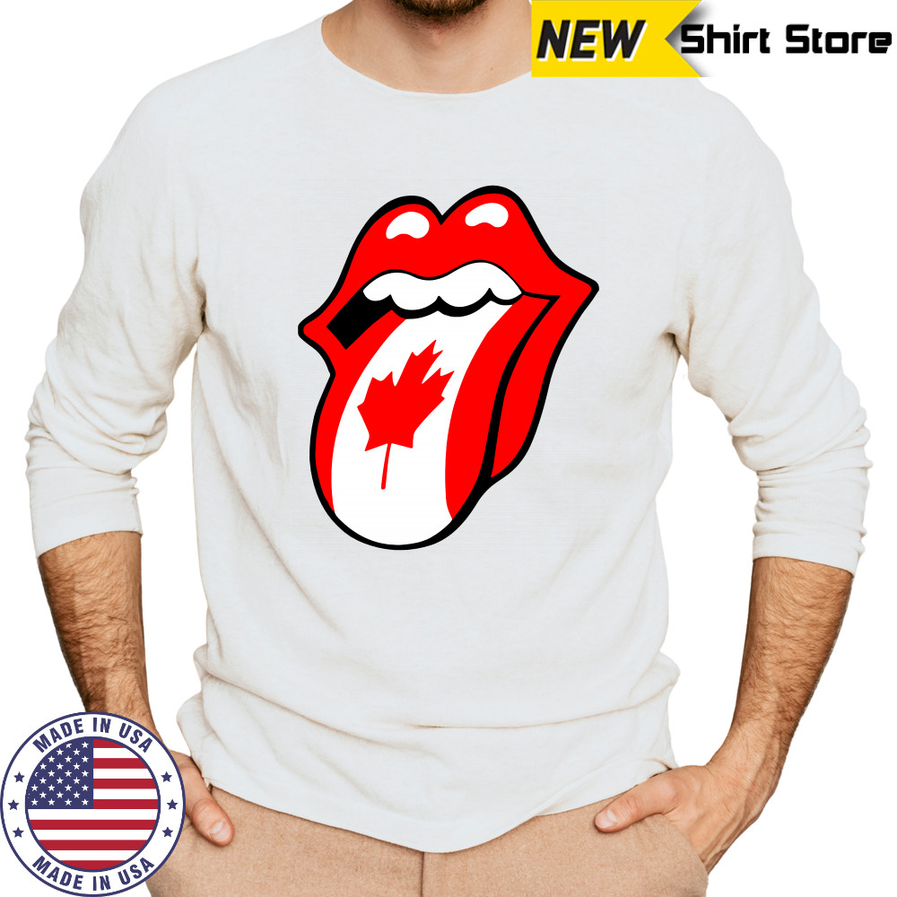 The Rolling Stones Canadian Flag shirt Long Sleeved