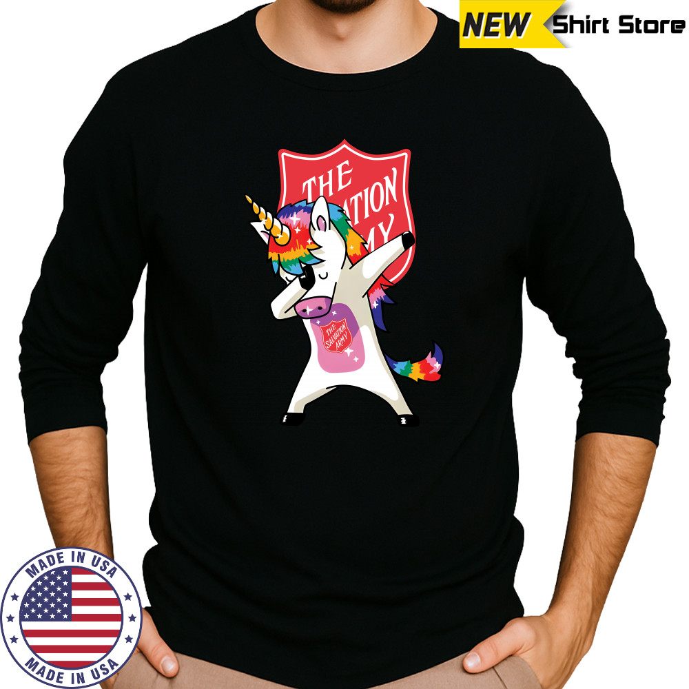 The Salvation Army Unicorn dabbing shirt Long Sleeved