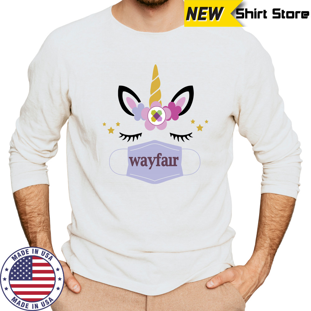 Unicorn Eyelash Wayfair Flower shirt Long Sleeved