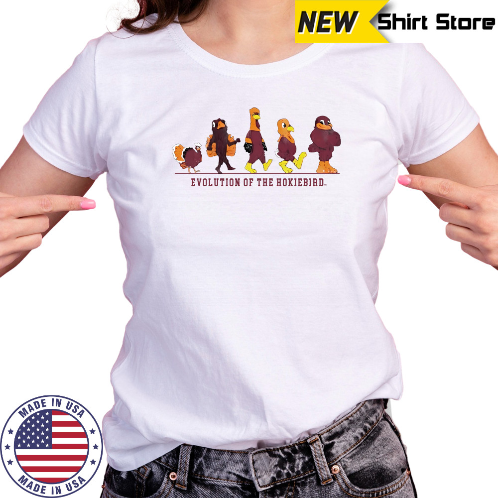 Virginia Tech All Hail To Thee Evolution Of The Hokie Bird Shirts Women's T-shirt