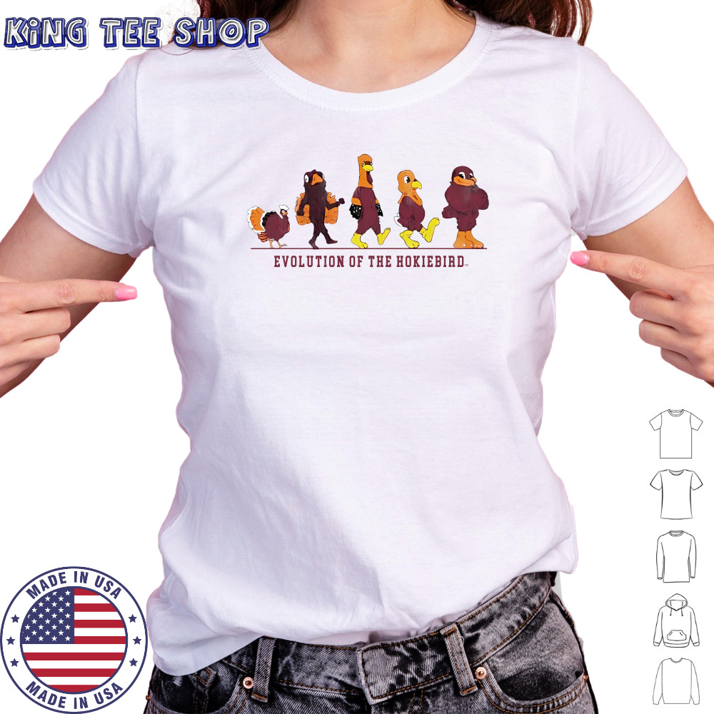 Virginia Tech All Hail To Thee Evolution Of The Hokie Bird Shirts Women's T-shirt