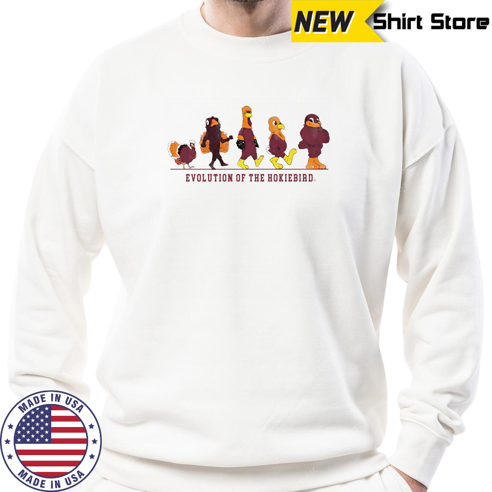 Virginia Tech All Hail To Thee Evolution Of The Hokie Bird Shirts Sweatshirt