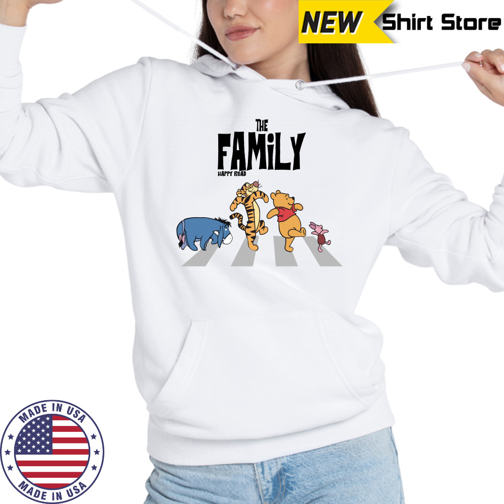 Winnie the Pooh And Friends Abbey Road The Family Happy Road shirt Hoodie
