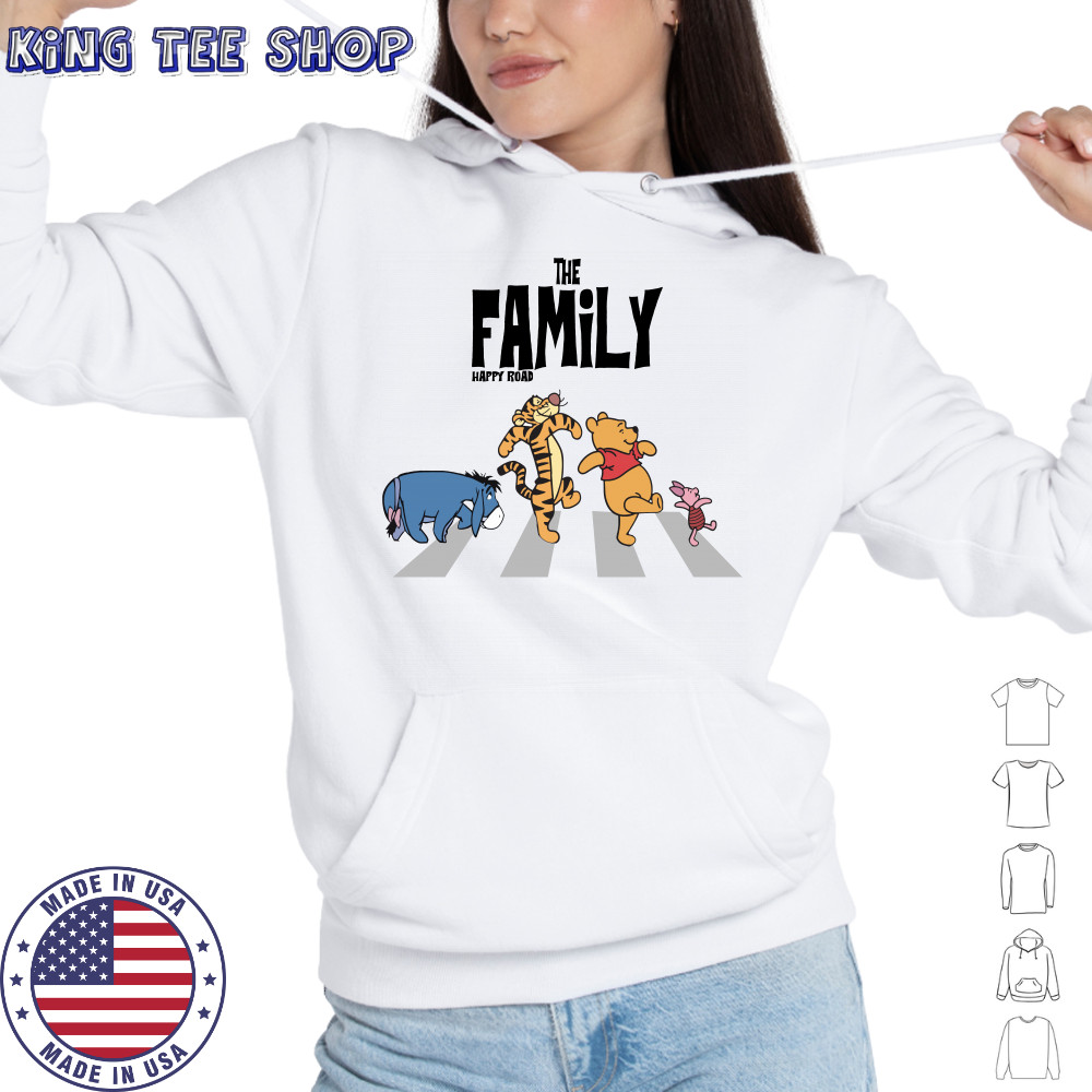 Winnie the Pooh And Friends Abbey Road The Family Happy Road shirt Hoodie