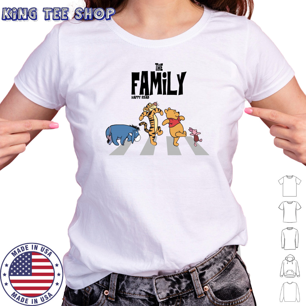 Winnie the Pooh And Friends Abbey Road The Family Happy Road shirt Women's T-shirt