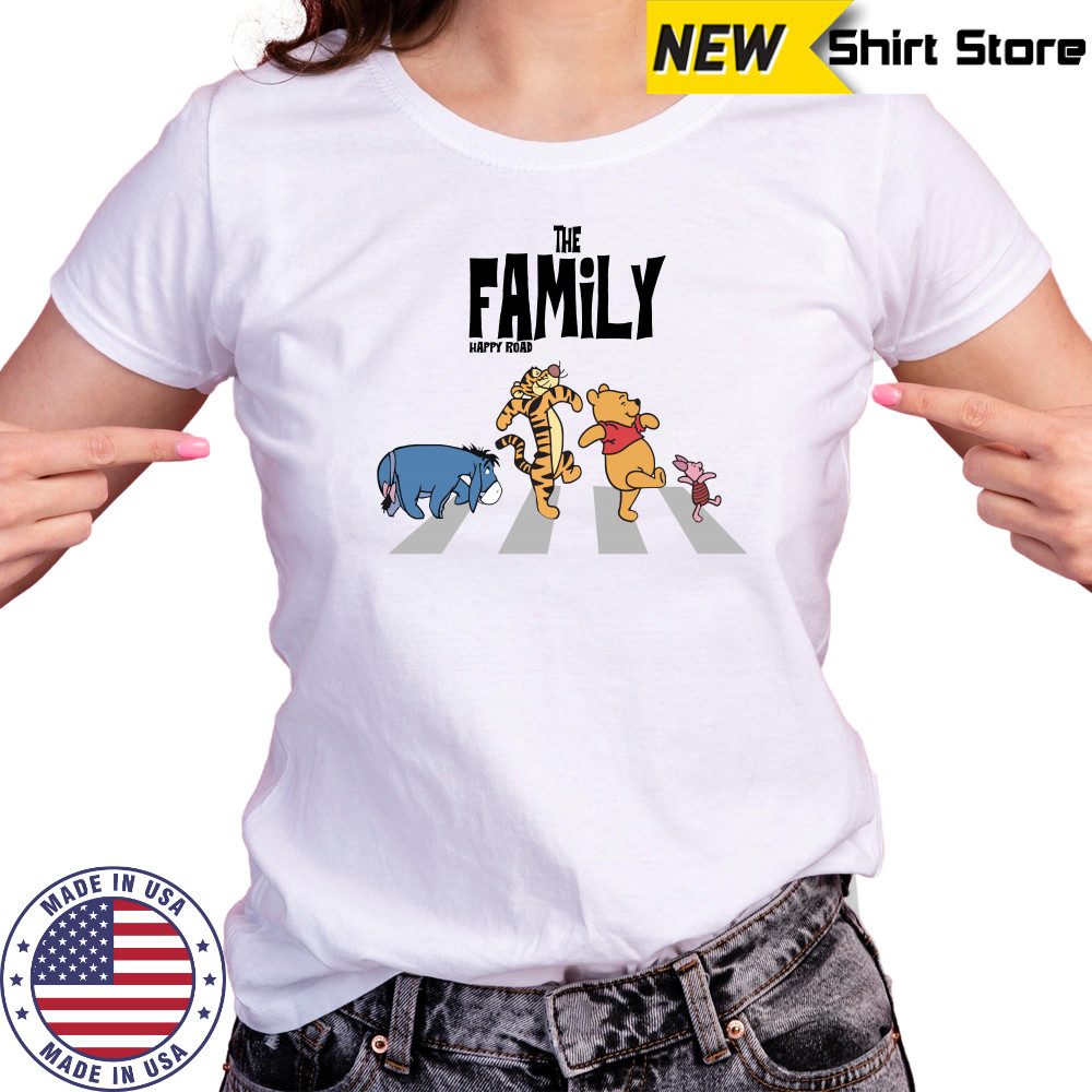 Winnie the Pooh And Friends Abbey Road The Family Happy Road shirt Women's T-shirt