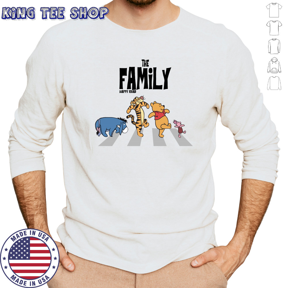 Winnie the Pooh And Friends Abbey Road The Family Happy Road shirt Long Sleeved