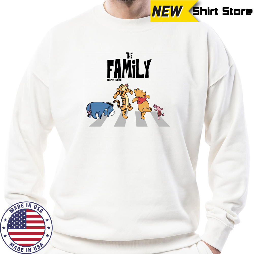 Winnie the Pooh And Friends Abbey Road The Family Happy Road shirt Sweatshirt