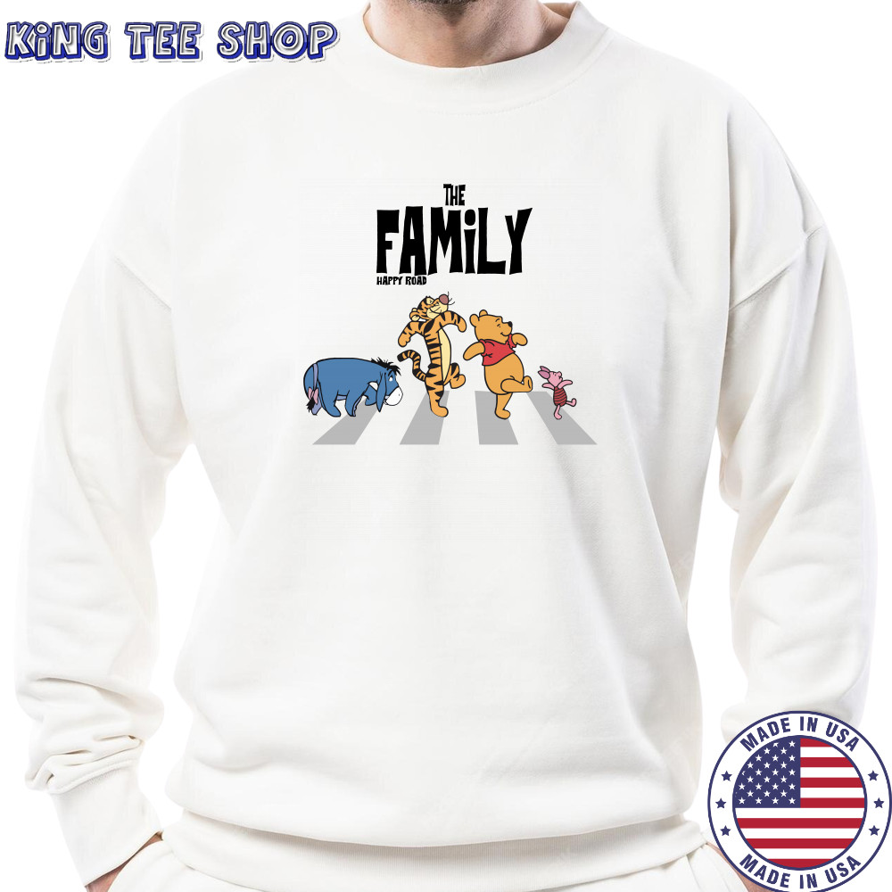 Winnie the Pooh And Friends Abbey Road The Family Happy Road shirt Sweatshirt