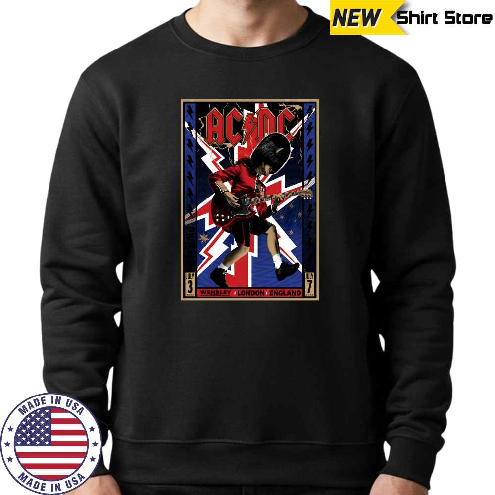 AC-DC Jul 3 2024 At Wembley Stadium In London UK Poster Shirt Sweatshirt