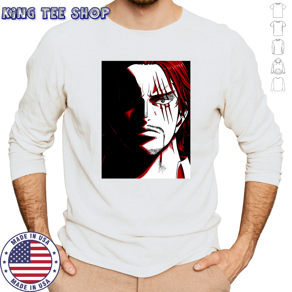 Anime One Piece Shanks Design shirt Long Sleeved