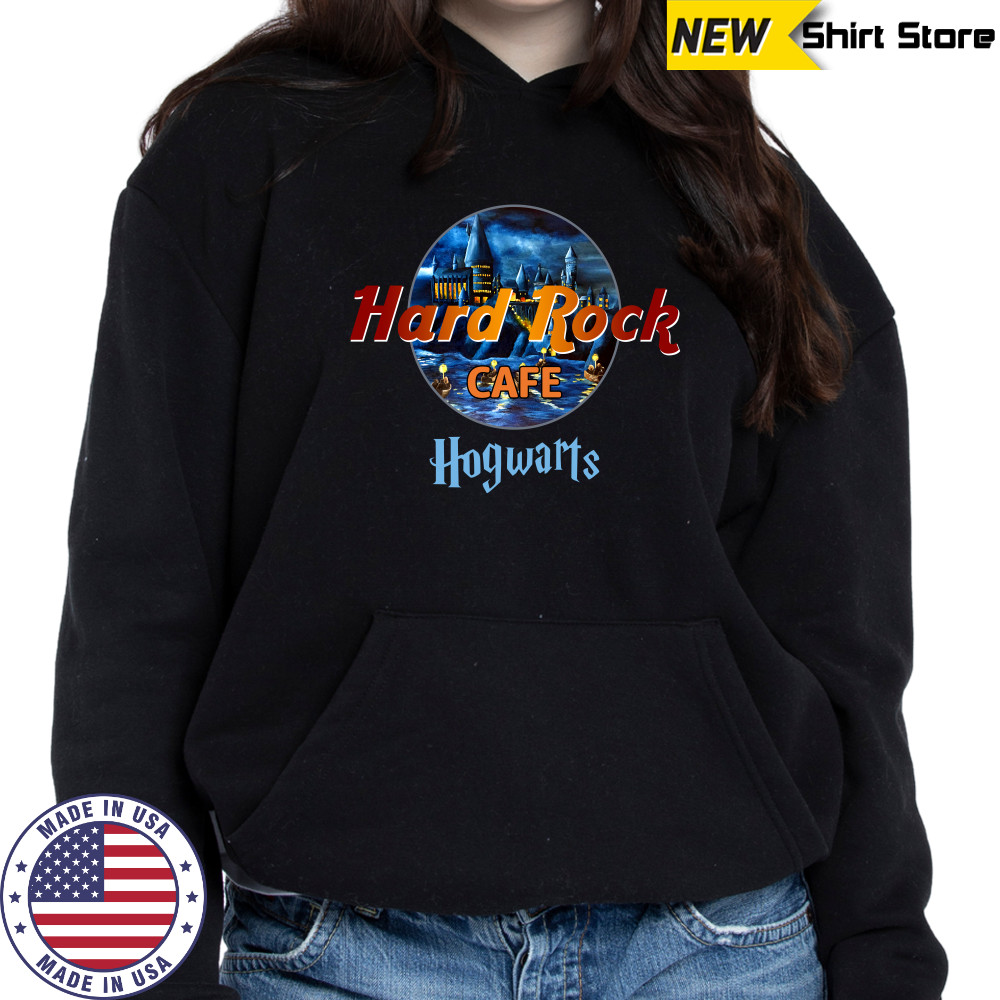 Harry Potter Hard Rock Cafe Hogwarts T shirt Hoodie