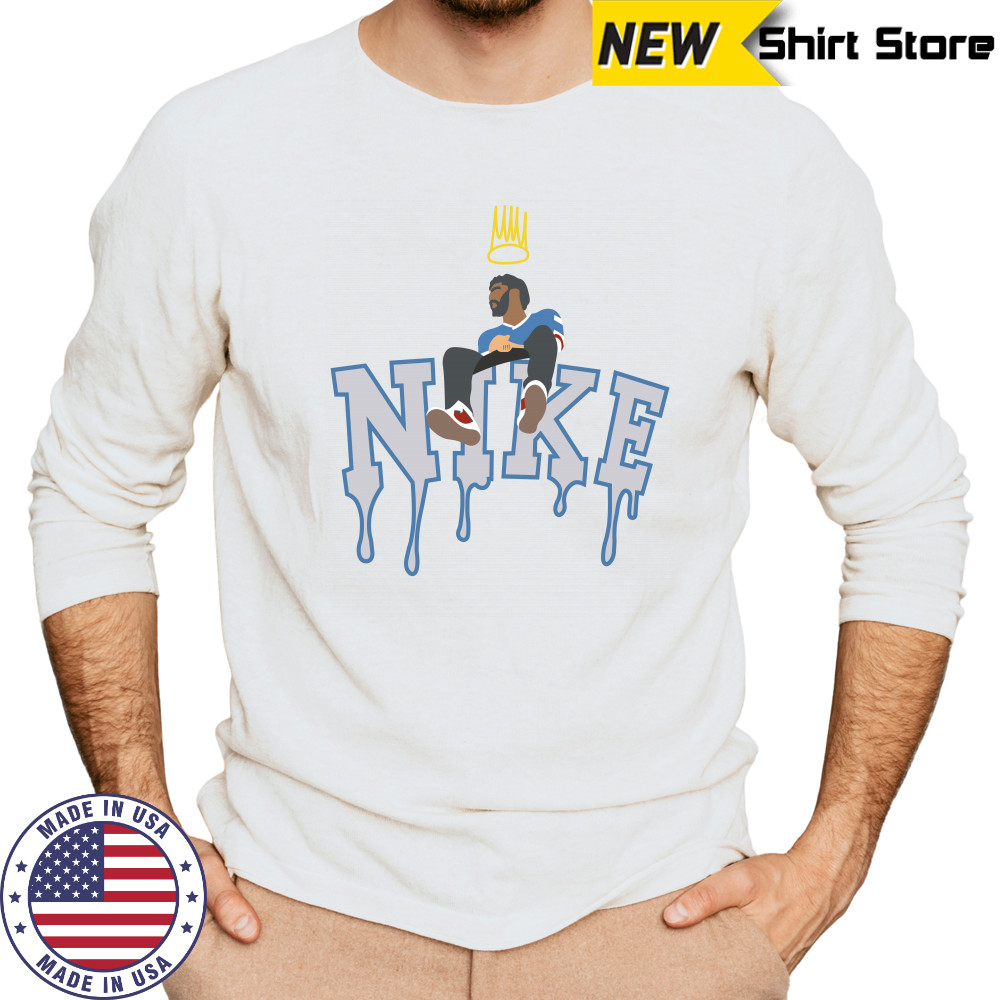 J Cole Nike Effect Embroidery Shirt Long Sleeved