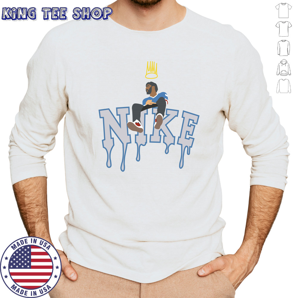 J Cole Nike Effect Embroidery Shirt Long Sleeved