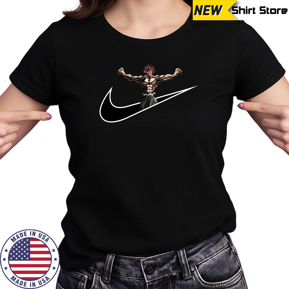 Logo For Otaku Gym And Fitness For Training Yujiro Hanma Nike Mashup shirt Women's T-shirt