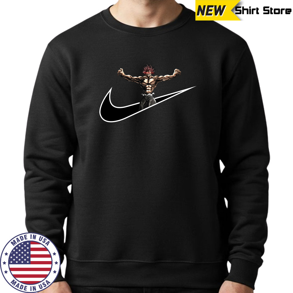 Logo For Otaku Gym And Fitness For Training Yujiro Hanma Nike Mashup shirt Sweatshirt