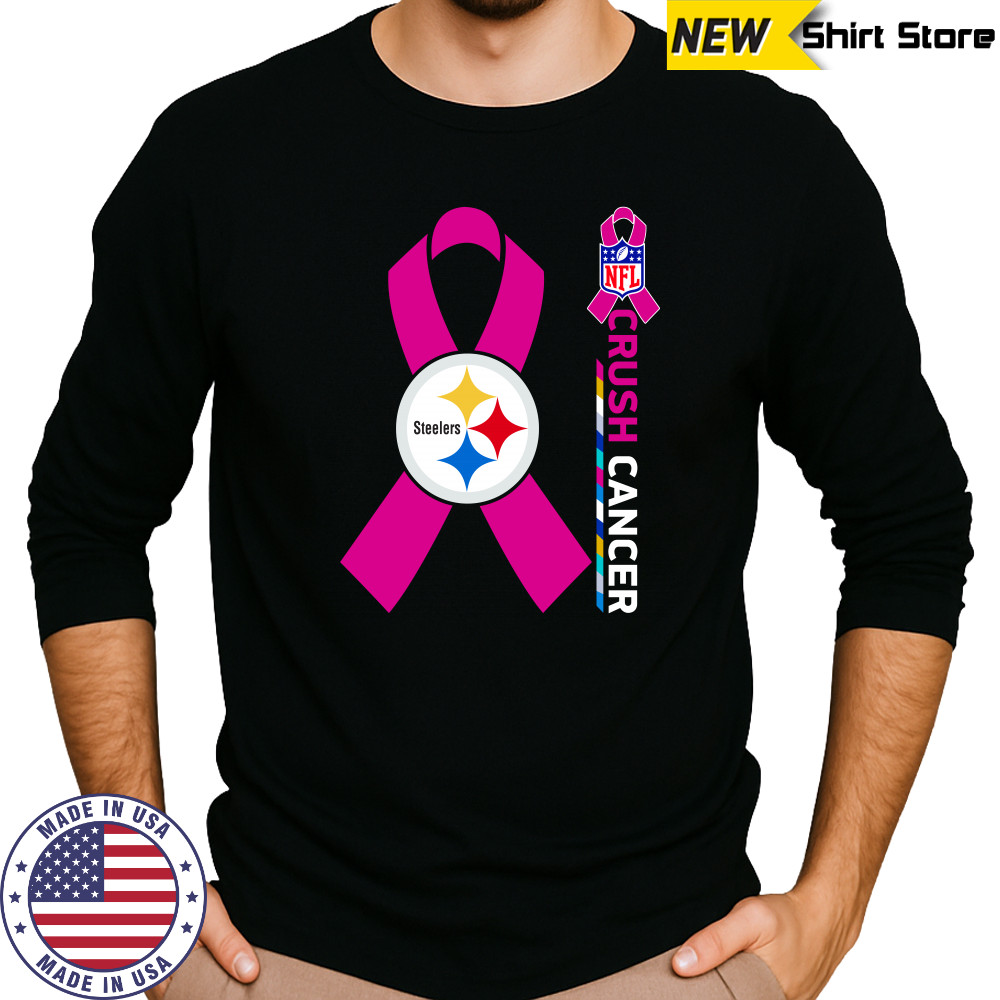 pittsburgh Steelers NFL Crush Cancer shirt Long Sleeved