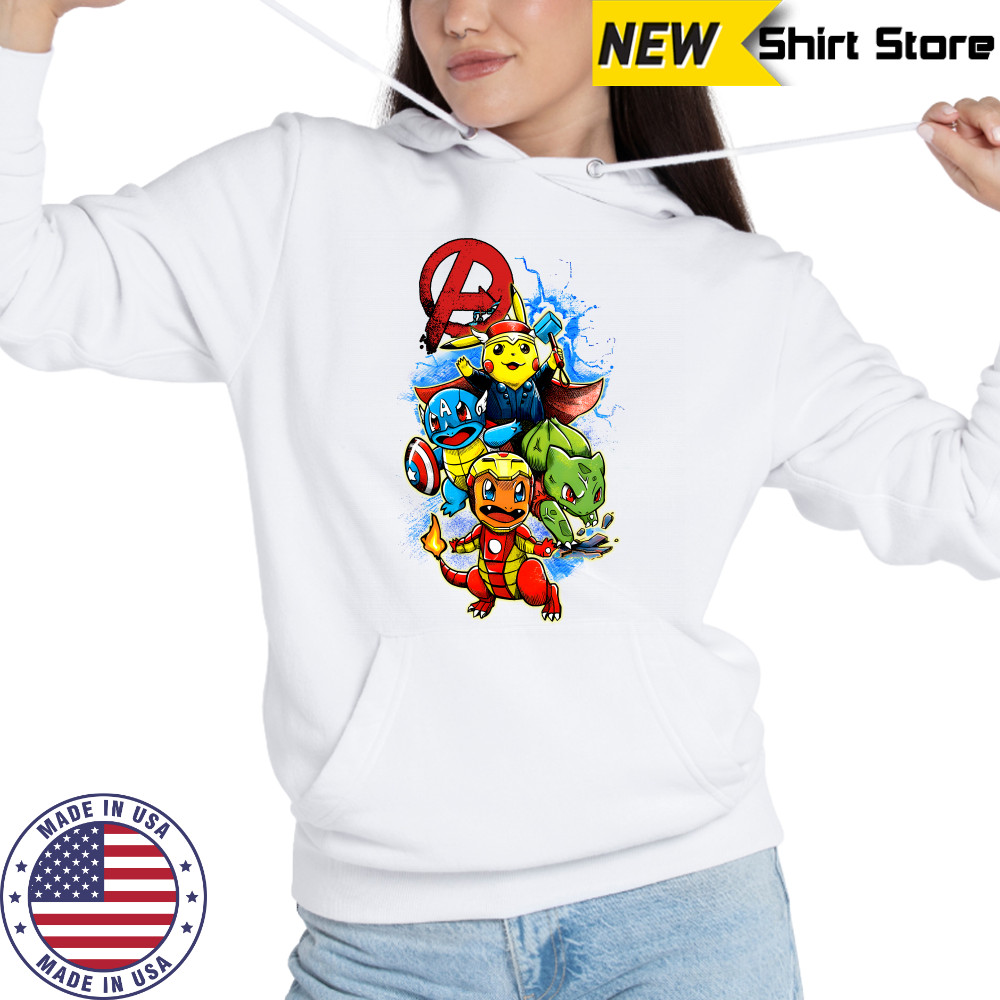 Pokemon Pokevengers Marvel Avengers Endgame tshirt Hoodie