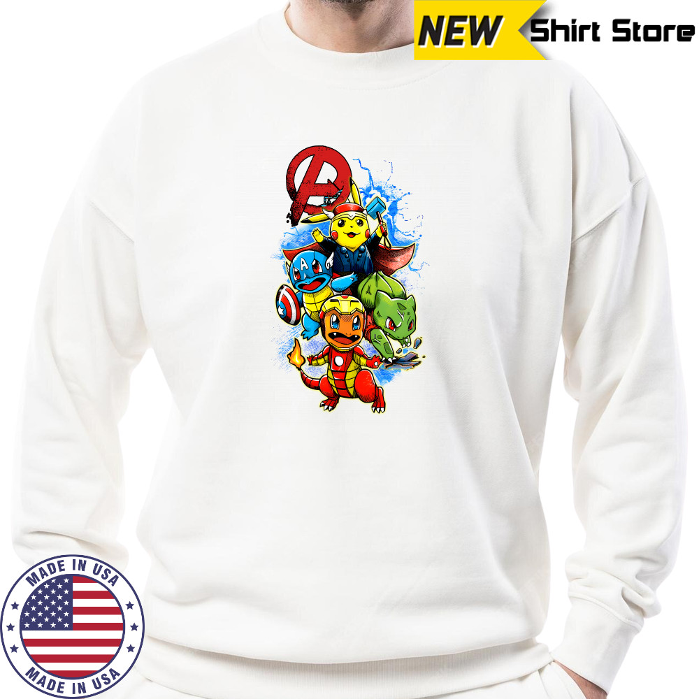 Pokemon Pokevengers Marvel Avengers Endgame tshirt Sweatshirt