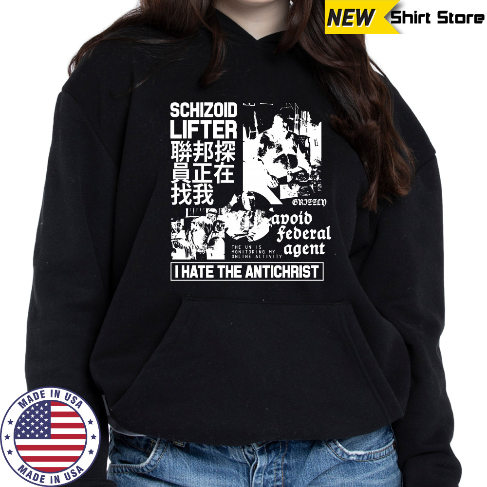 Schizoid lifter I hate the antichrist shirt Hoodie