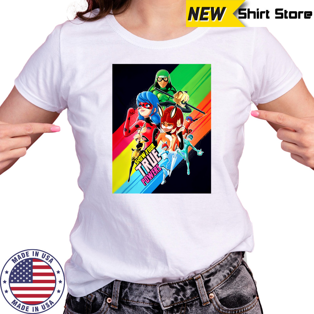 Show your true power Miraculous Collection Ladybug and All Heroez T-Shirt Ladies T-shirt