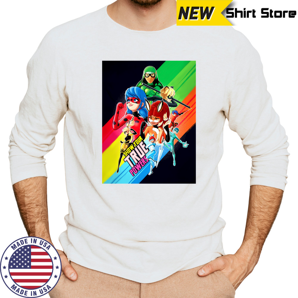 Show your true power Miraculous Collection Ladybug and All Heroez T-Shirt Long Sleeved
