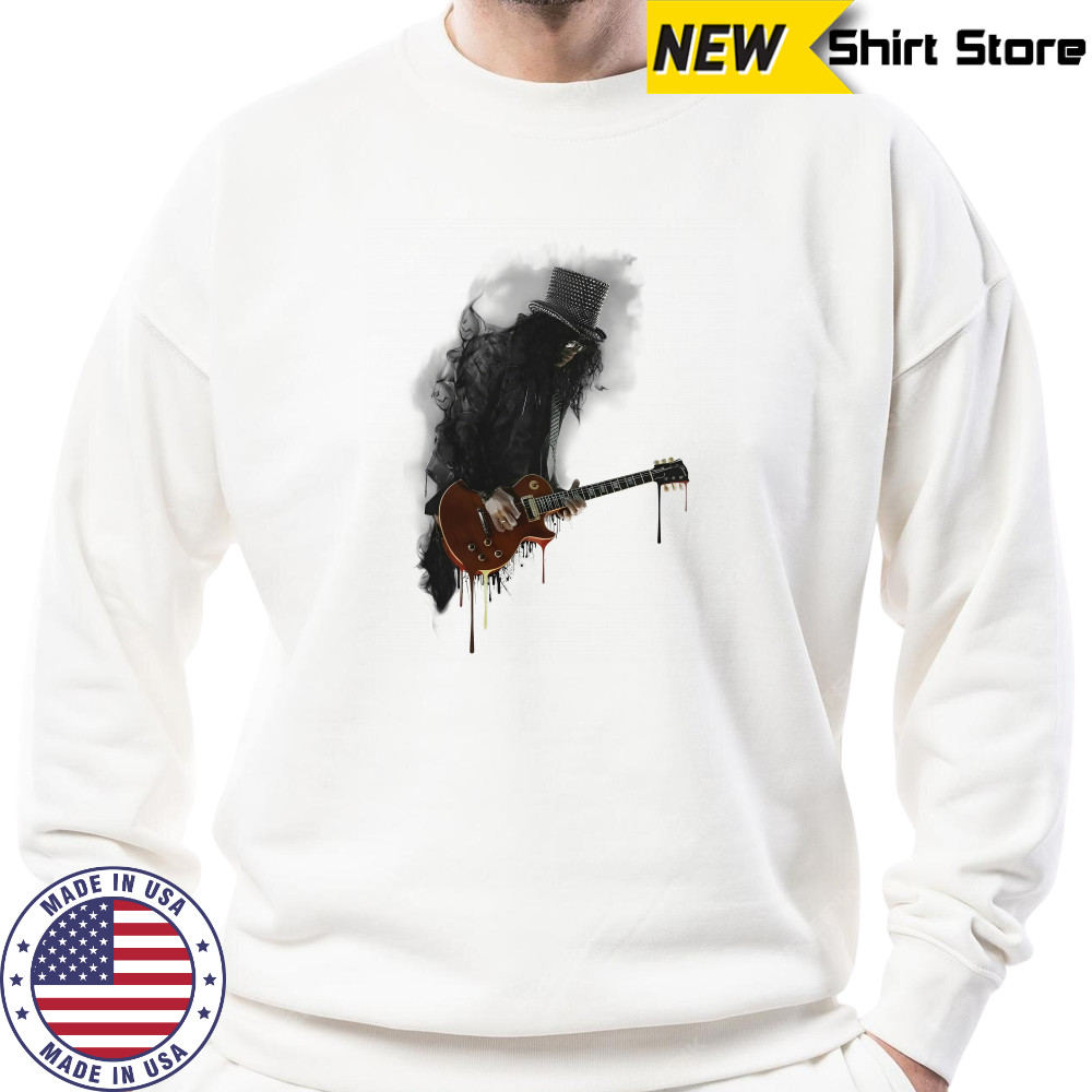 Slash play guitar guns N roses shirt Sweatshirt