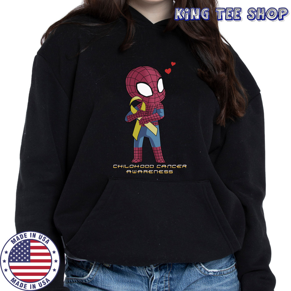 Spider Man childhood cancer awareness shirt Hoodie