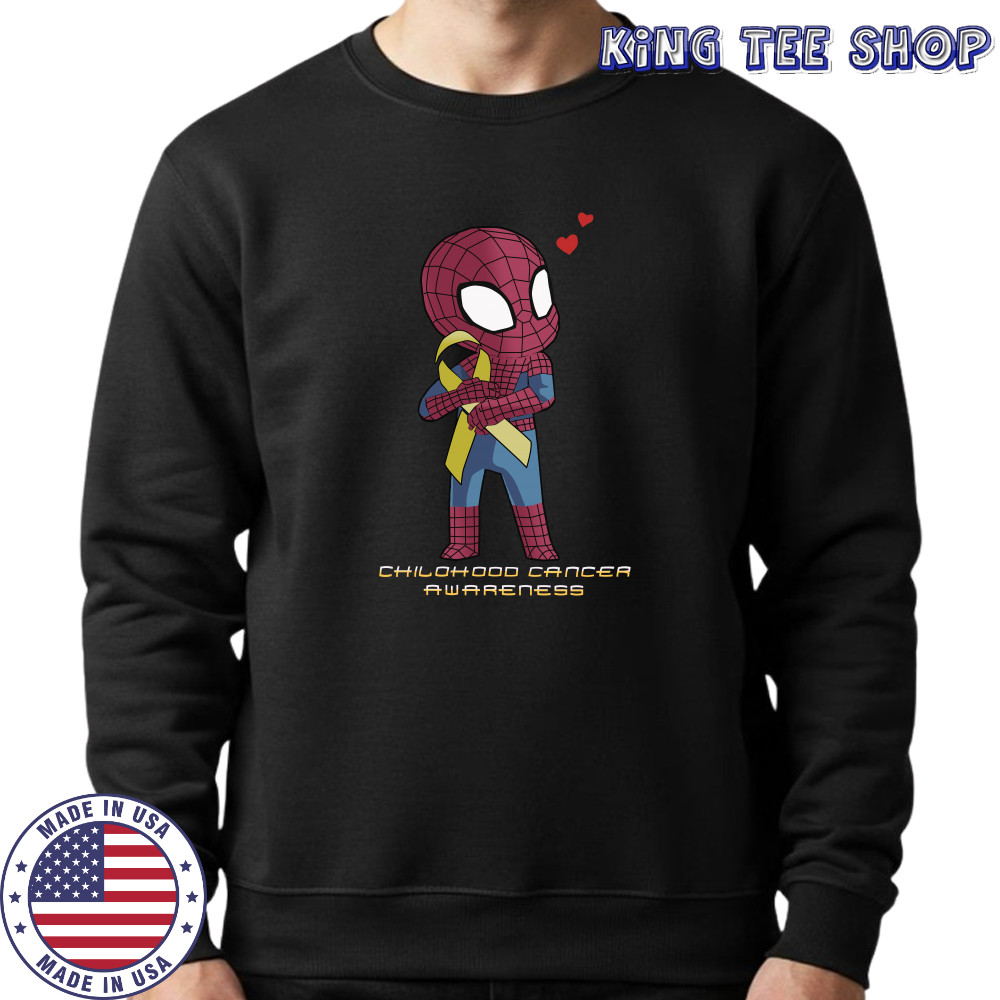 Spider Man childhood cancer awareness shirt Sweatshirt