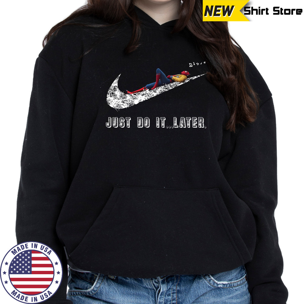 Spider Man Nike just do it later shirt Hoodie