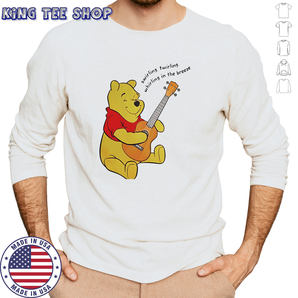 Winnie The Pooh Playing Guitar shirt Long Sleeved