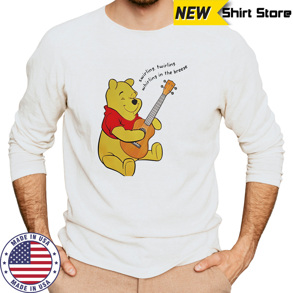 Winnie The Pooh Playing Guitar shirt Long Sleeved