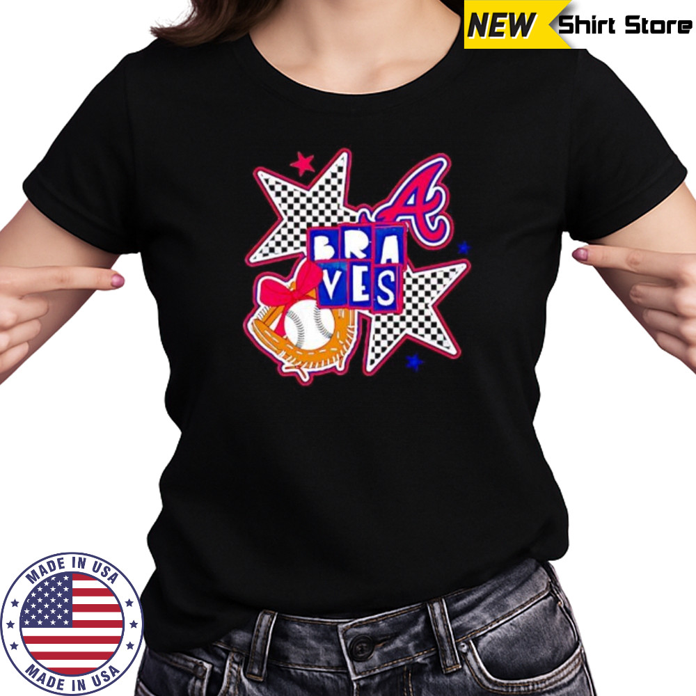 Atlanta Braves Checkered Stars shirt Women's T-shirt
