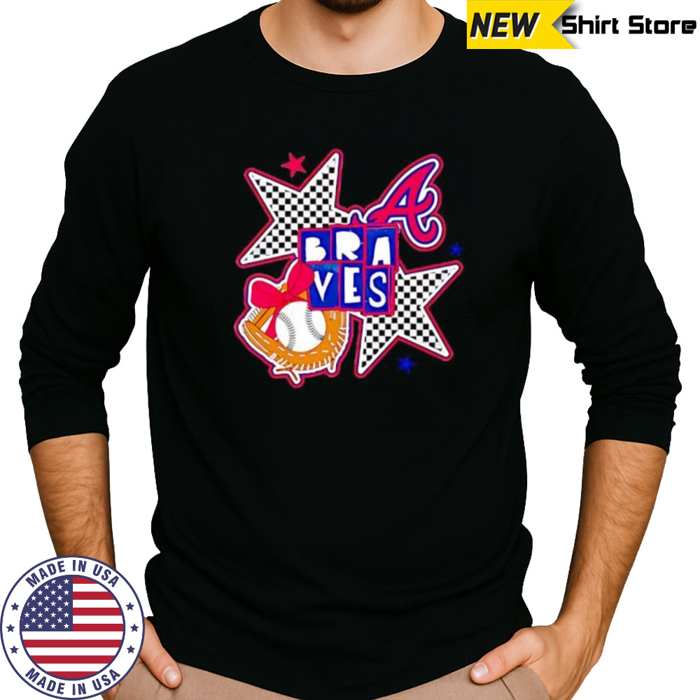 Atlanta Braves Checkered Stars shirt Long Sleeved
