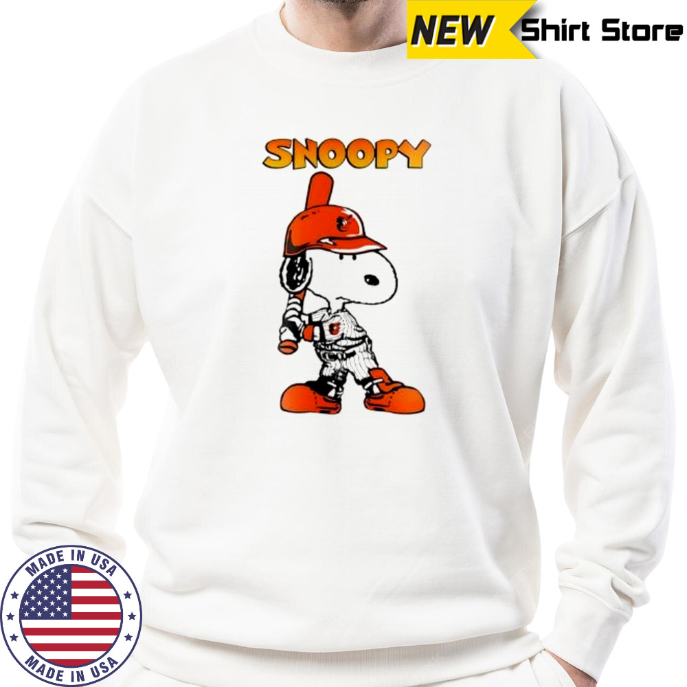Baltimore Orioles Snoopy player shirt Sweatshirt