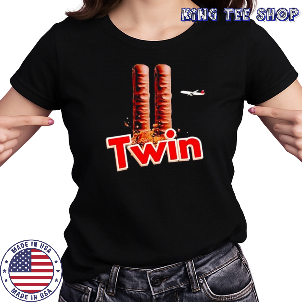 Bruhtees twin twin 9 11 planet shirt Women's T-shirt