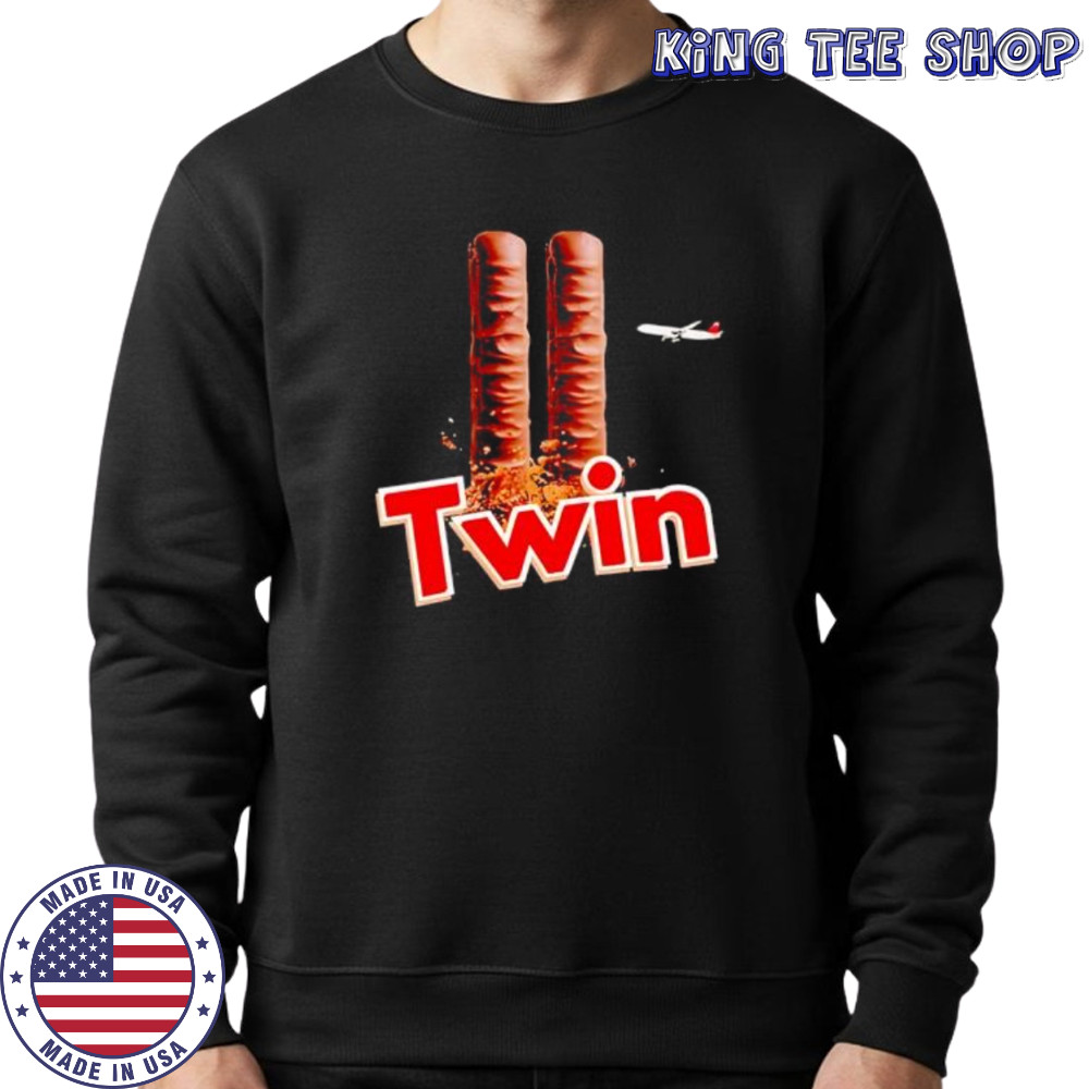 Bruhtees twin twin 9 11 planet shirt Sweatshirt