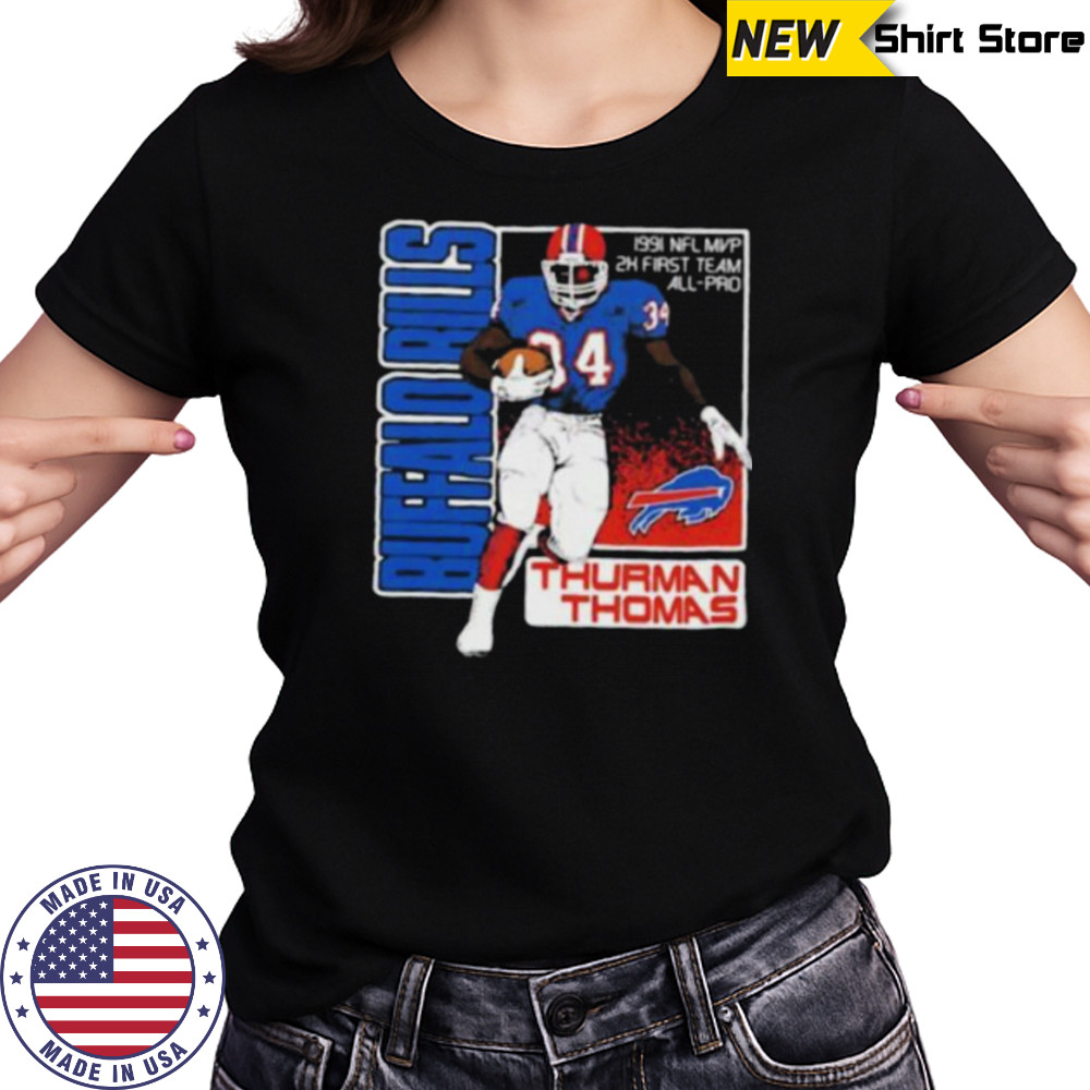 Buffalo Bills Thurman Thomas 1991 NFL MVP 2x first team All Pro Shirt Women's T-shirt
