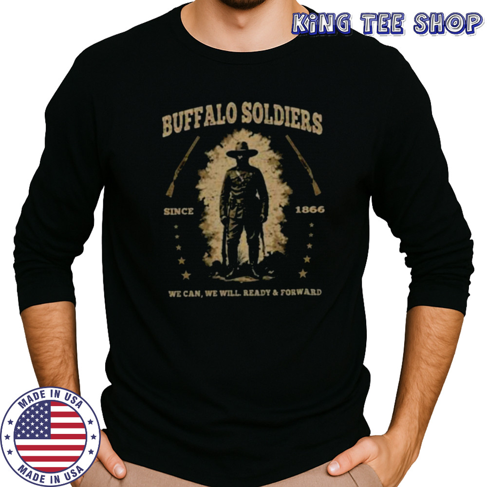 Buffalo Soldiers, African American Buffalo Black Culture USA Long Sleeve Shirt Long Sleeved