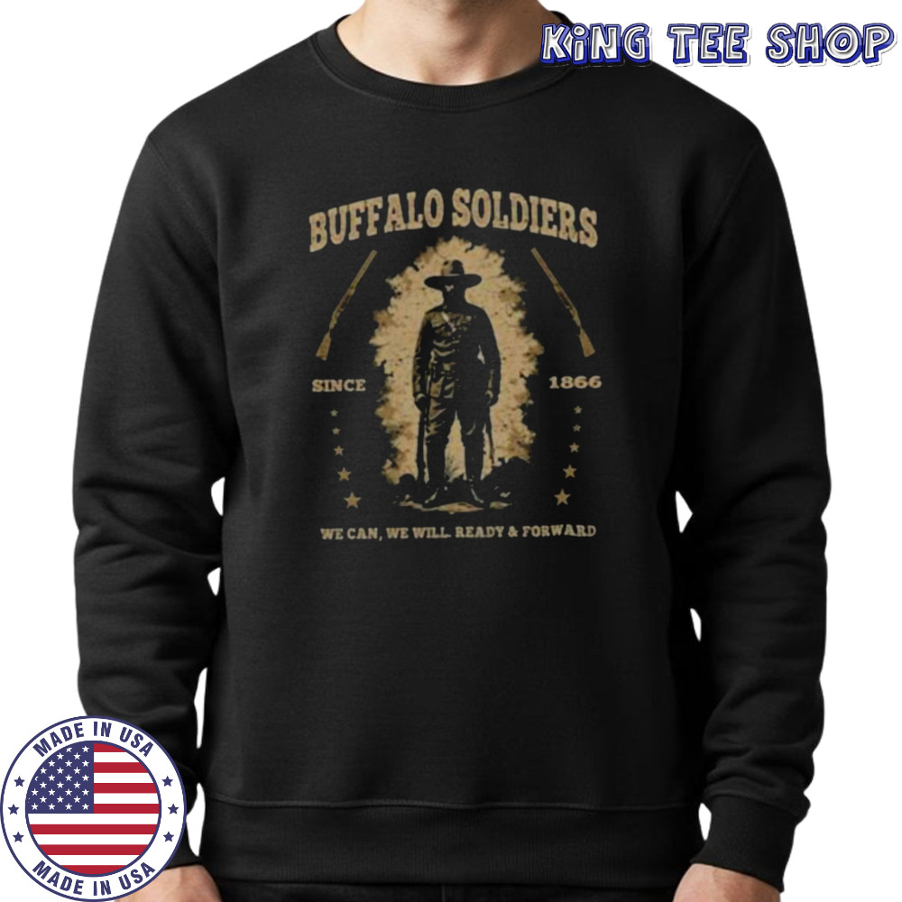Buffalo Soldiers, African American Buffalo Black Culture USA Long Sleeve Shirt Sweatshirt